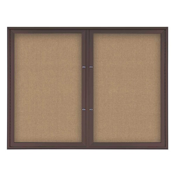 Double Door Radius Plus Corkboard, 42"X