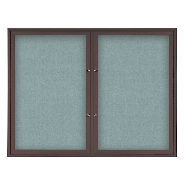 Double Door Radius Plus Corkboard, 42"X