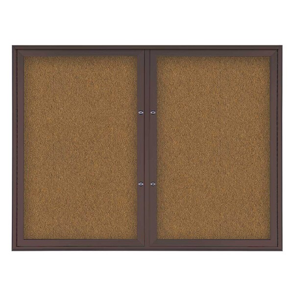 Double Door Radius Plus Corkboard, 42"X