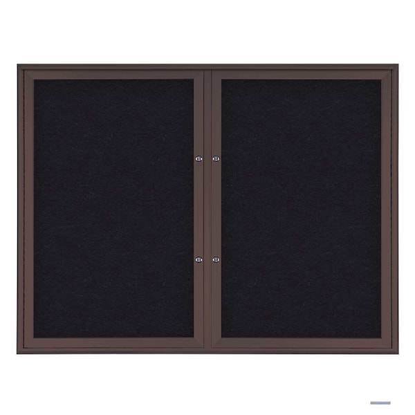 Double Door Radius Plus Corkboard, 42"X