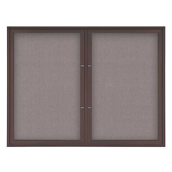 Double Door Radius Plus Corkboard, 42"X