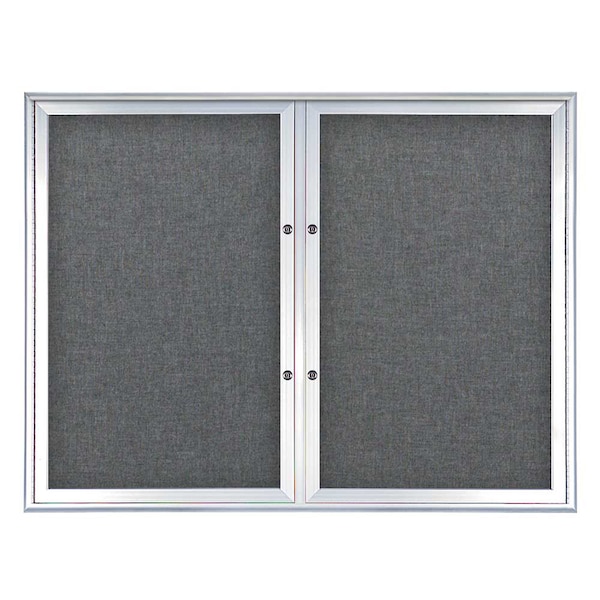Double Door Radius Plus Corkboard, 42"X