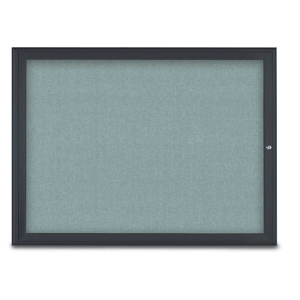 Single Door Radius Corkboard, 48"X36", B
