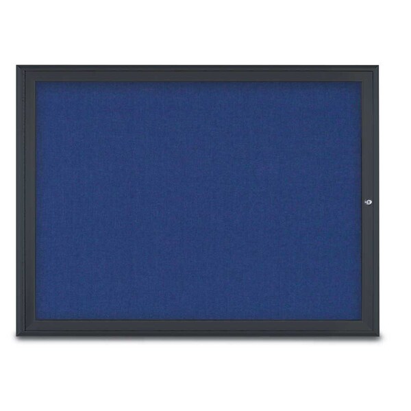 Single Door Radius Corkboard, 48"X36", B