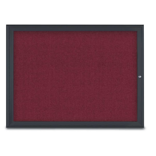 Single Door Radius Corkboard, 48"X36", B