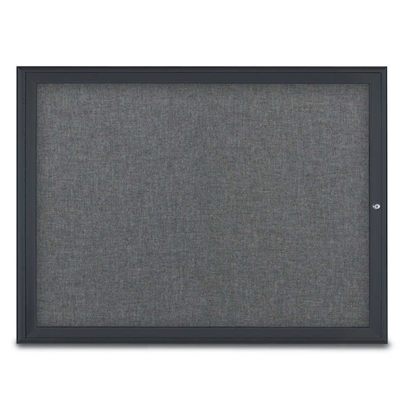 Single Door Radius Corkboard, 48"X36", B