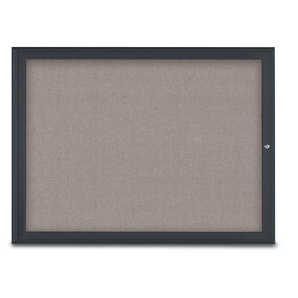 Single Door Radius Corkboard, 48"X36", B