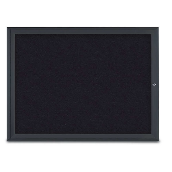 Single Door Radius Corkboard, 48"X36", B