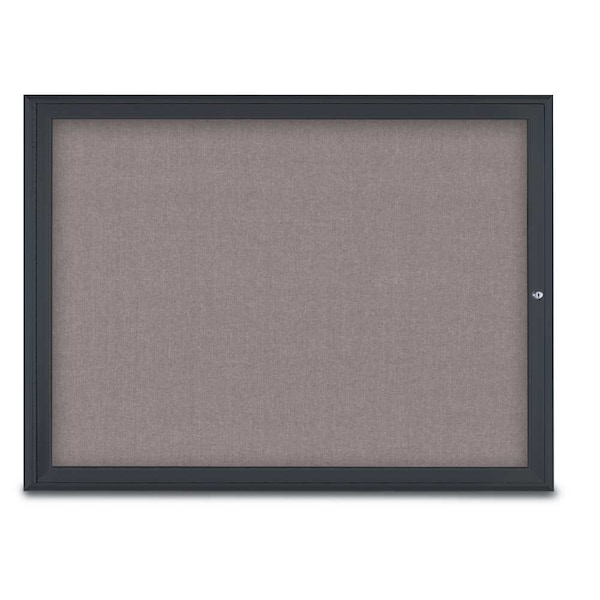 Single Door Radius Corkboard, 48"X36", B