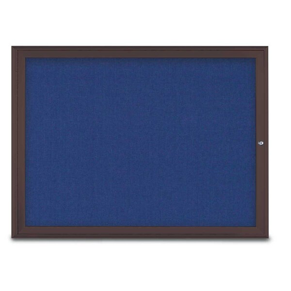 Single Door Radius Corkboard, 48"X36", B