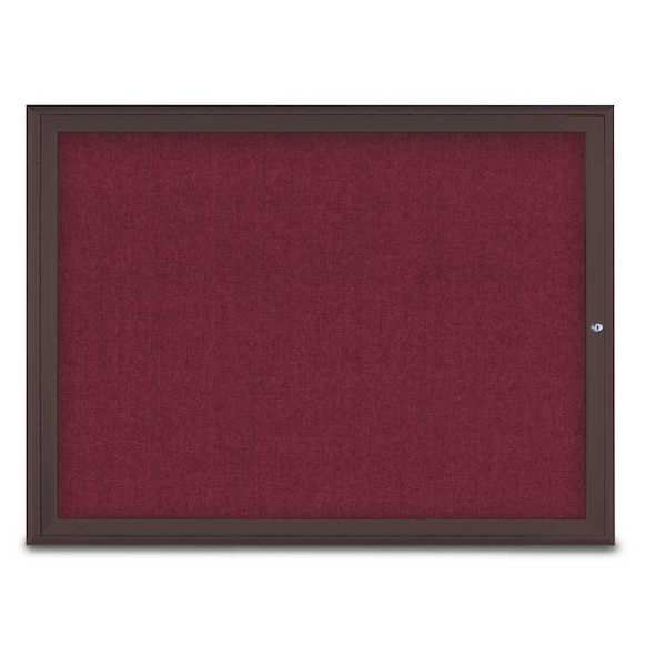 Single Door Radius Corkboard, 48"X36", B