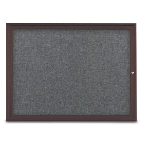 Single Door Radius Corkboard, 48"X36", B