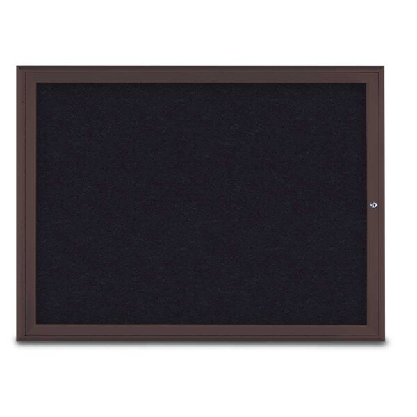 Single Door Radius Corkboard, 48"X36", B
