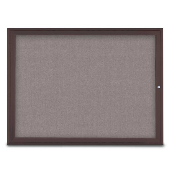 Single Door Radius Corkboard, 48"X36", B