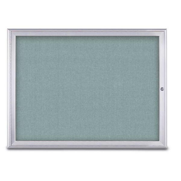 Single Door Radius Corkboard, 48"X36", S