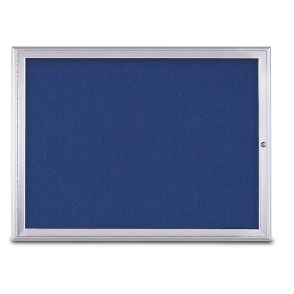 Single Door Radius Corkboard, 48"X36", S