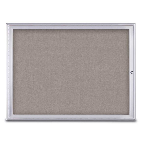 Single Door Radius Corkboard, 48"X36", S