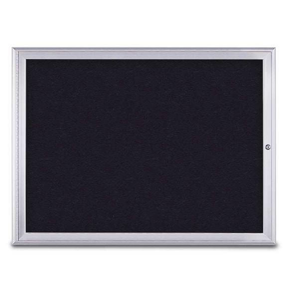 Single Door Radius Corkboard, 48"X36", S