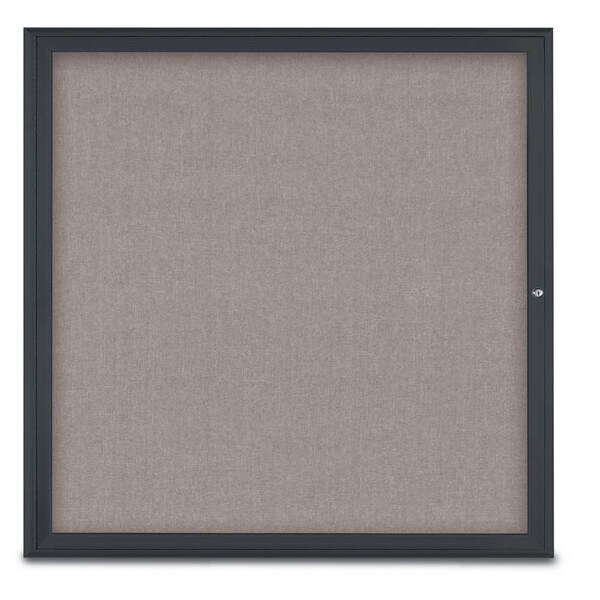 Single Door Radius Corkboard, 48"X48", B