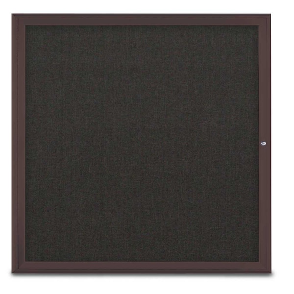 Single Door Radius Corkboard, 48"X48", B