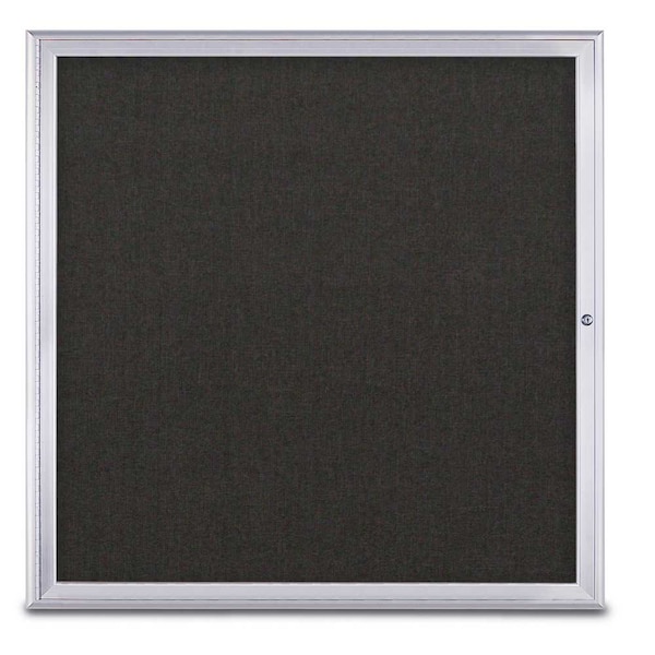 Single Door Radius Corkboard, 48"X48", S