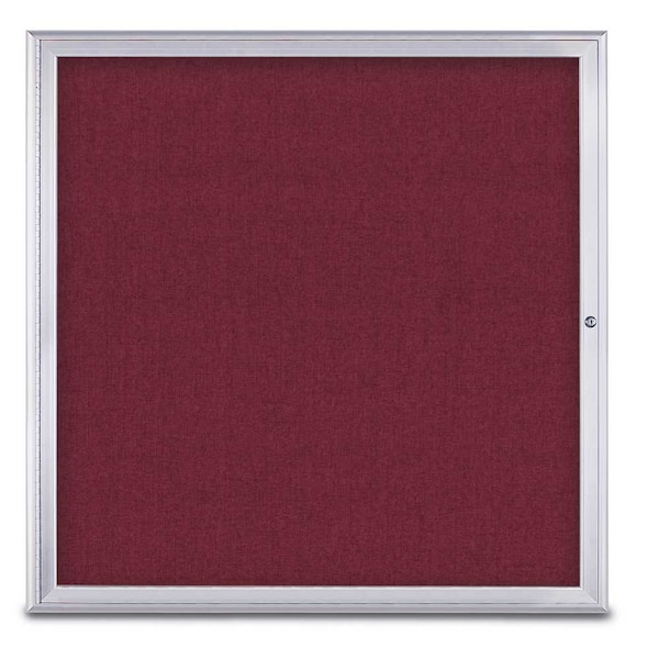 Single Door Radius Corkboard, 48"X48", S