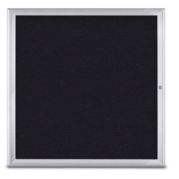 Single Door Radius Corkboard, 48"X48", S