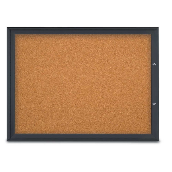 Single Door Radius Plus Corkboard, 48"X
