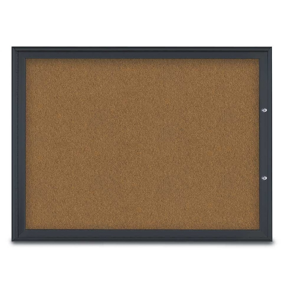 Single Door Radius Plus Corkboard, 48"X