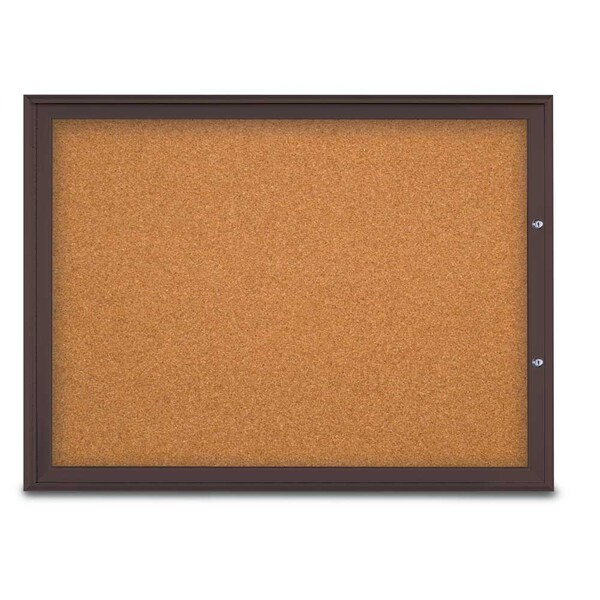 Single Door Radius Plus Corkboard, 48"X