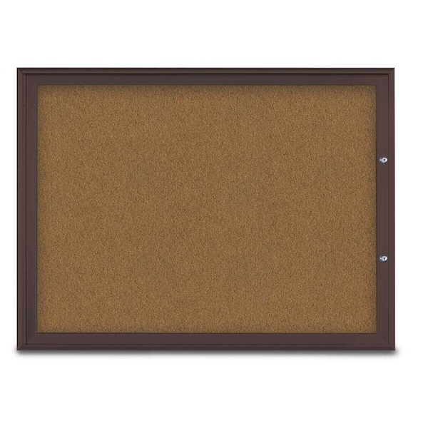 Single Door Radius Plus Corkboard, 48"X