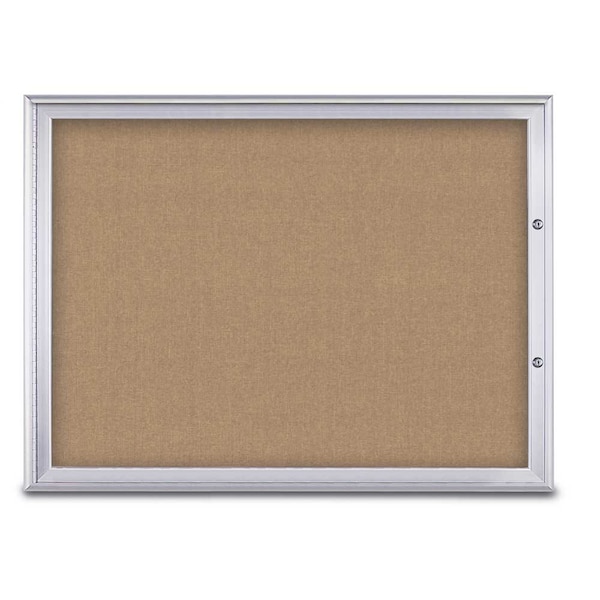 Single Door Radius Plus Corkboard, 48"X