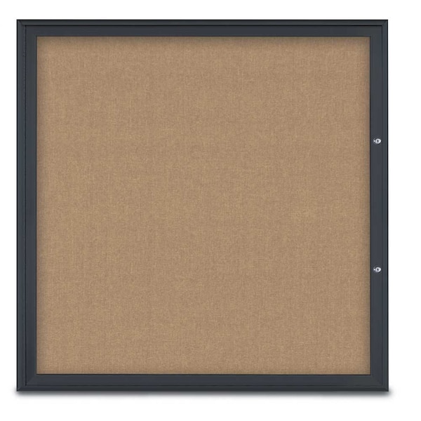 Single Door Radius Plus Corkboard, 48"X