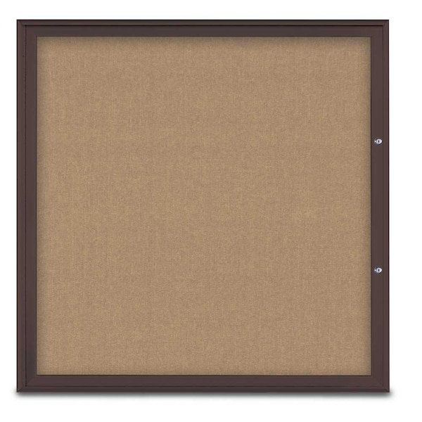 Single Door Radius Plus Corkboard, 48"X