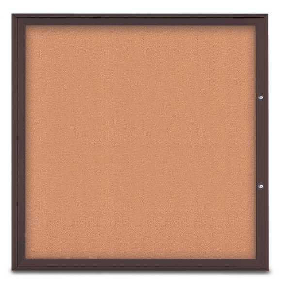 Single Door Radius Plus Corkboard, 48"X