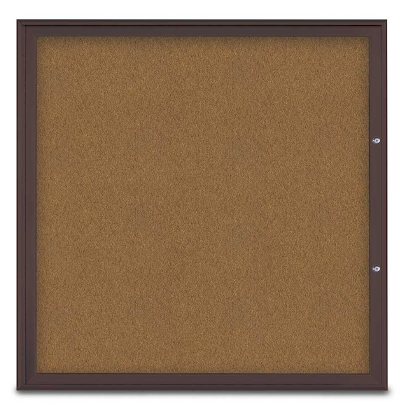 Single Door Radius Plus Corkboard, 48"X