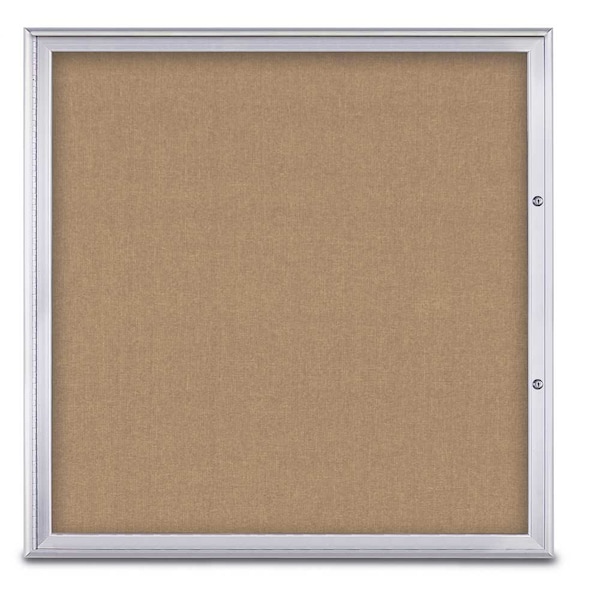 Single Door Radius Plus Corkboard, 48"X