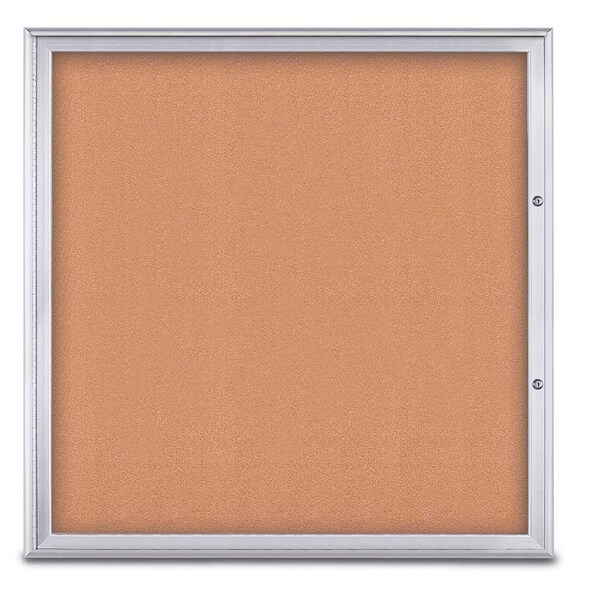 Single Door Radius Plus Corkboard, 48"X