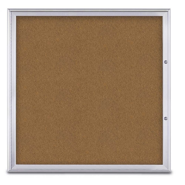 Single Door Radius Plus Corkboard, 48"X