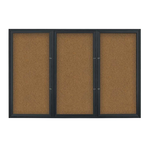 Triple Door Radius Plus Corkboard, 72" x