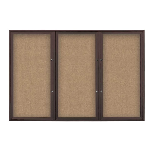 Triple Door Radius Plus Corkboard, 72" x