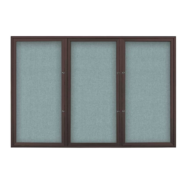 Triple Door Radius Plus Corkboard, 72" x