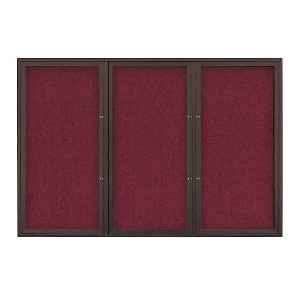 Triple Door Radius Plus Corkboard, 72" x