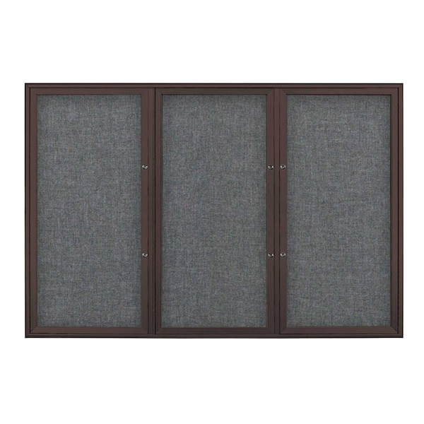 Triple Door Radius Plus Corkboard, 72" x