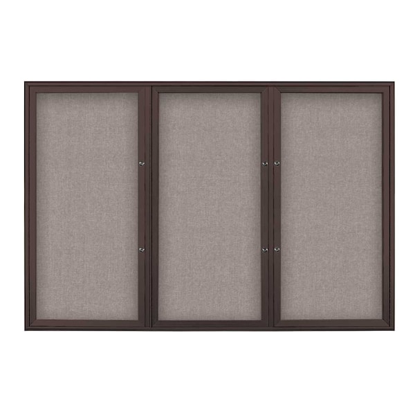 Triple Door Radius Plus Corkboard, 72" x