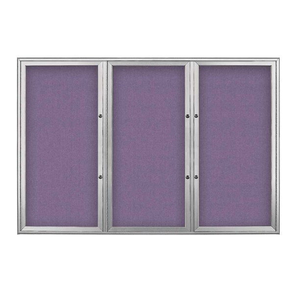 Triple Door Radius Plus Corkboard, 72" x