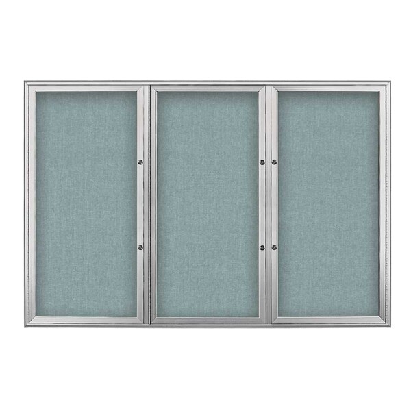 Triple Door Radius Plus Corkboard, 72" x