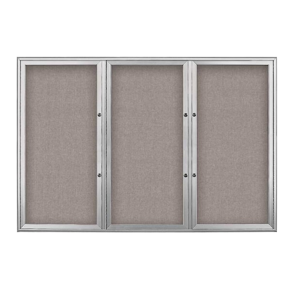 Triple Door Radius Plus Corkboard, 72" x