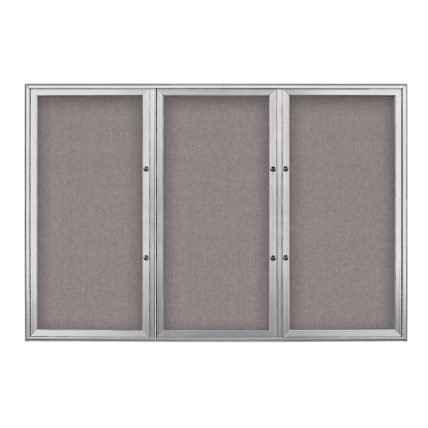 Triple Door Radius Plus Corkboard, 72" x