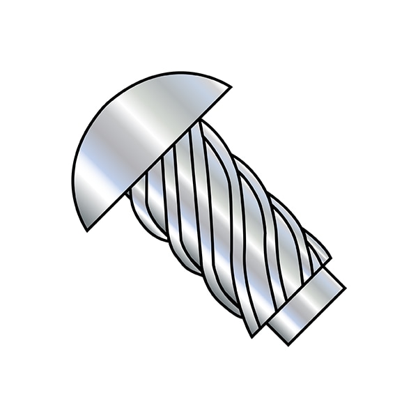 Thumb Screw, 5/16" Thread Size, Round, Zinc Plated Steel, 1/2 in Lg, 1000 PK